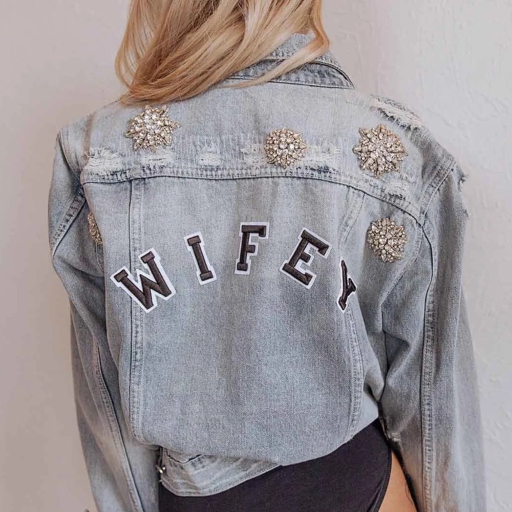 WIFEY Bridal Denim Jacket